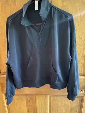 Born Primitive- lounge luxe- Quarter-Zip Pullover Sweatshirt in Dark Navy